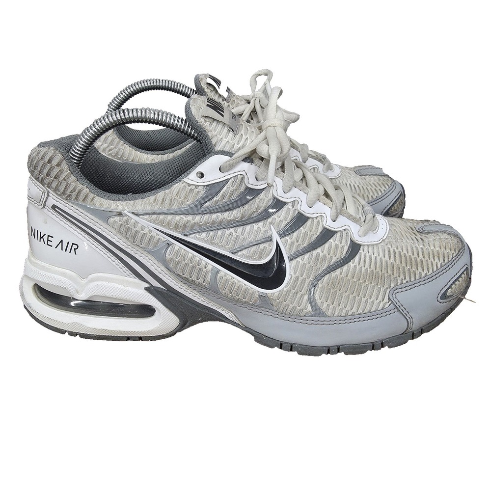 Nike Air Max Torch 4 Running Shoes Mens 8.5 White Wolf Gray Sneakers Trainers